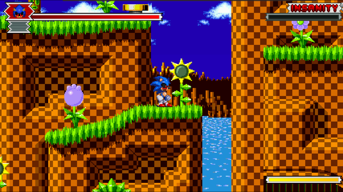 Hill zone in progress Maybe I change green hill background - Sonic.EXE The  Black Bloody Round 1 by SMF1 Studios