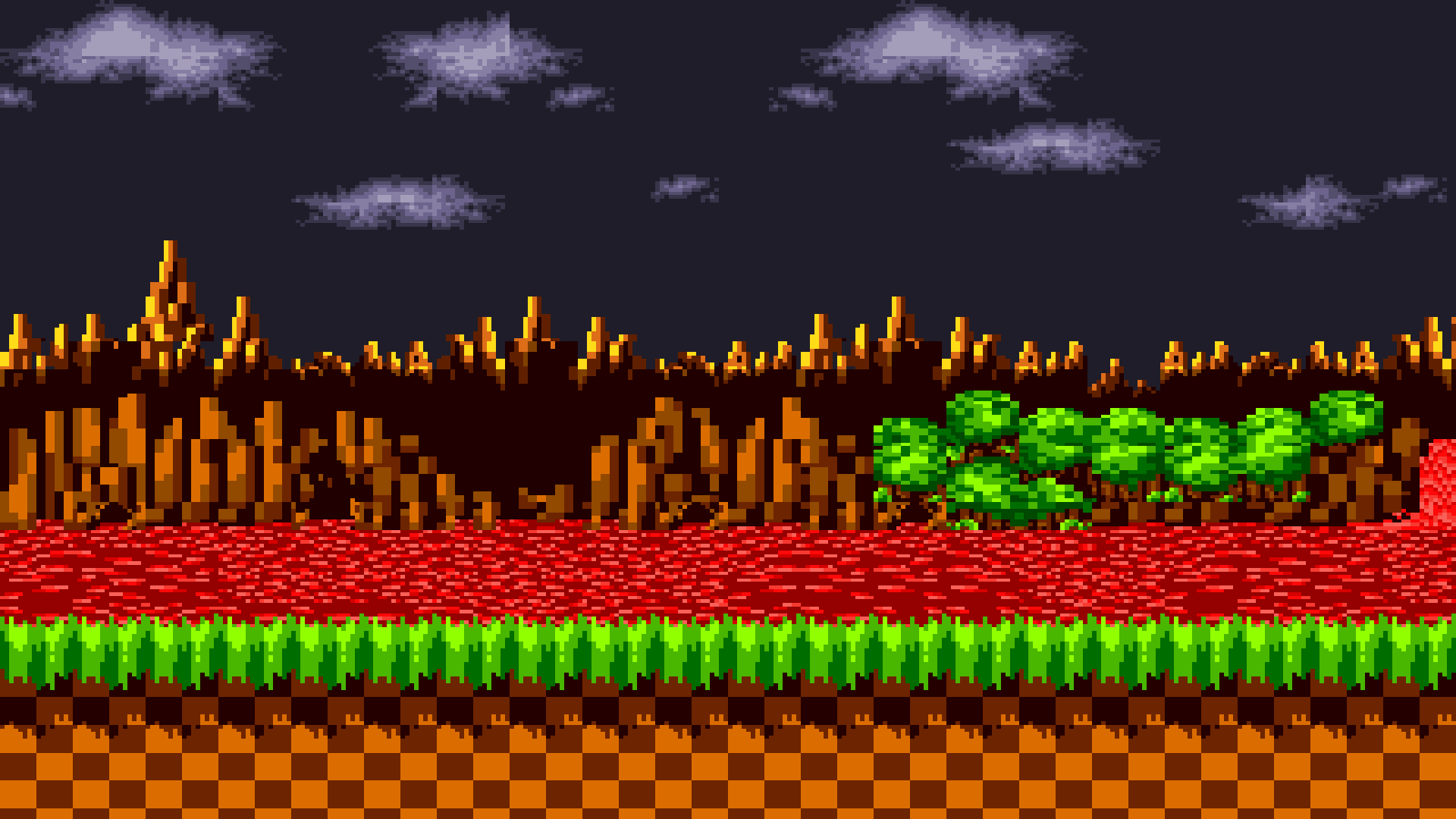 Hill zone in progress Maybe I change green hill background - Sonic.EXE The  Black Bloody Round 1 by SMF1 Studios