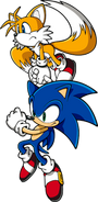 Sonic with Tails in Sonic Advance 3