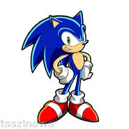 Sonic from Sonic Chronicles: The Dark Brotherhood