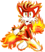 Fire Kingston Stage 2, the true form of the Fire Fox (Art by SonicTheEdgehog on dA)