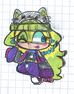 4th concept design (she is officially a Raccon!!! n wearin' a hat!)