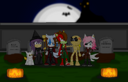 Jonic and friends dressed for Halloween - by JonicOokami7