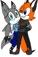 Lee and Amber in a chibi-ish style by SnowlessWinter, someone from another wiki