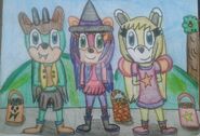 Commission halloween trio by tabby010-dbs1bpq