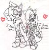 VERY old picture of Darth and Selenia. made by me.