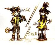 A battle betweeen Mac w/Angel against N8's character, Seren. Thanks!