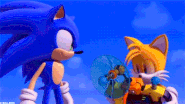 Sonic after he defeats Eggman Nega (1st battle)