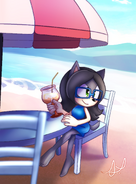 Sunako's day off. Art by Stephuchase on Amino/Discord/Twitter