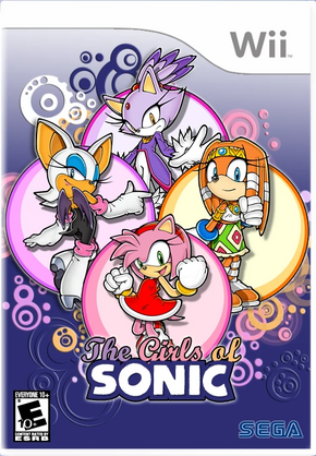 The Girls of Sonic Wii Box Arts