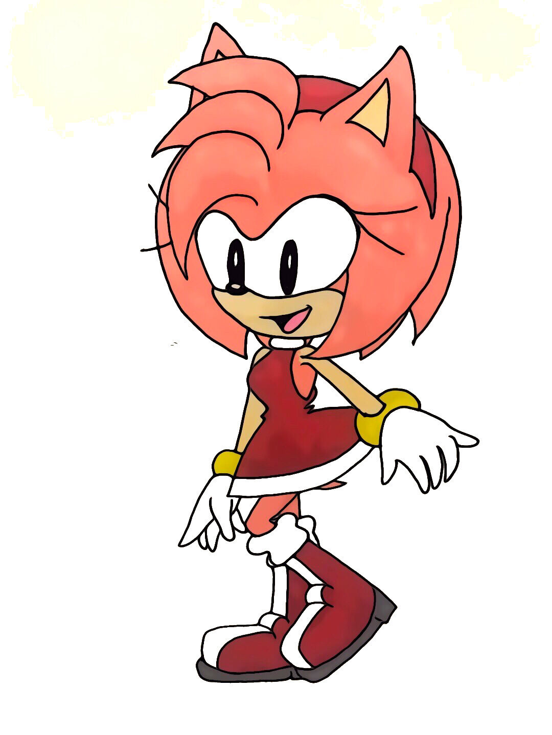 Sonic CD Modern-styled Amy by Misse-the-cat on DeviantArt