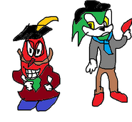 Fibrator the dictator (on the left) is Rico's arch nemesis