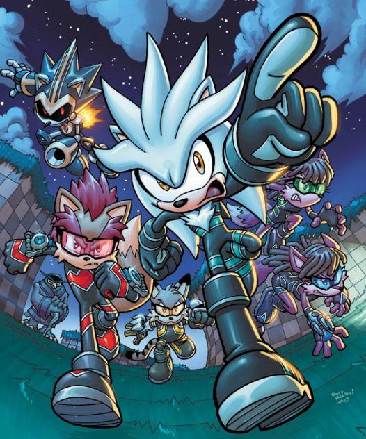 All the Sonic characters.  Freedom fighters, Sonic and shadow, Sonic heroes