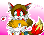 Tails and Kloey (Tailay originally, currently Tailey) by Cleffakaykay