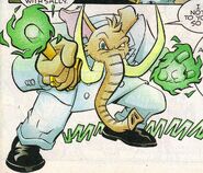 Mogul, demonstrating his strength from the Master Emerald.