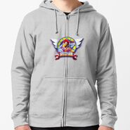 Scratch Emblem Zipped Hoodie