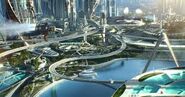 Inanna's Highways (concept art of Tomorrowland).