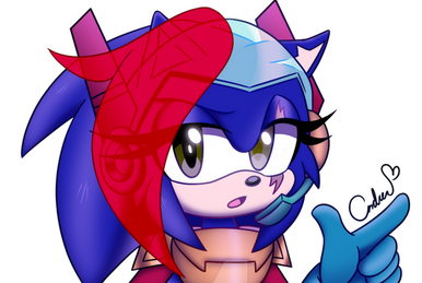 180695 - safe, artist:chibi-jen-hen, mighty the armadillo (sonic), canon x  oc, oc, oc:crystal the cat, armadillo, cat, feline, mammal, archie sonic  the hedgehog, sega, sonic the hedgehog (series), 2015, bandage, blue eyes