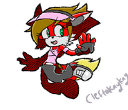 Kay in her Sonic Riders gear (by Cleffakaykay)