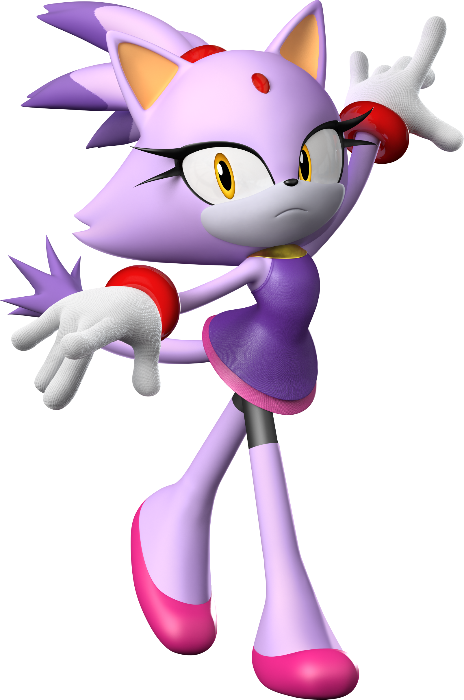 Xbox 360 - Sonic the Hedgehog (2006) - Blaze the Cat - The Models