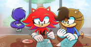Spectrum and Alexa's Multiversal Café Art Time (by AlexaLynnSTH)