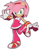 Amy rose in sonic riders display
