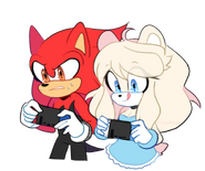 Spectrum and Ginger playing Video Games (Version 2) (by FrizeRose)