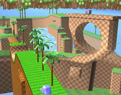 Green hill zone made from dreamworks