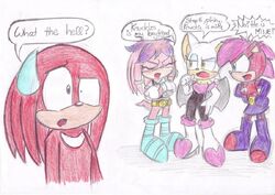 33561 - safe, artist:awesomeblossompossum, julie-su the echidna (sonic),  echidna, mammal, monotreme, anthro, archie sonic the hedgehog, cc by-nc-nd,  creative commons, sega, sonic the hedgehog (series), 2014, belt, boots,  clothes, cybernetics, digital art