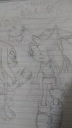 Knuckles and Joy vs Chaos Ver 6 (my drawing)