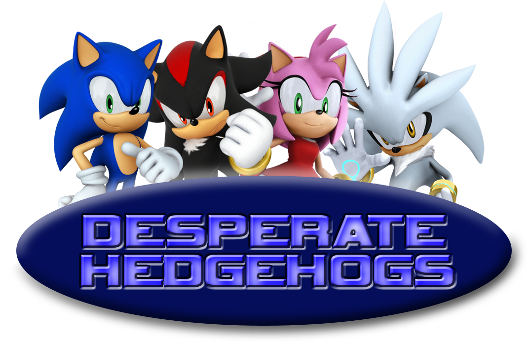 Silver, Shadow and Sonic protecting Amy Rose from anyone who dares