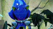 Metal Sonic lands in Sky Temple zone