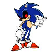 EXE in his Sonic form