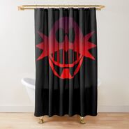 Eggman Empire Emblem Shower Curtain