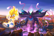 Super Spectrum vs. Dark Gaia (by RushklySolen)