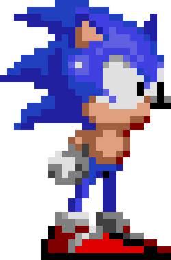 my crappy sprite edit of the sonic sprite from sonic 1 edited to