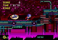 Stardust Speedway Bad Future - Screenshot - Sonic CD
