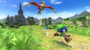 Sonic e Link nella prima parte della zona.