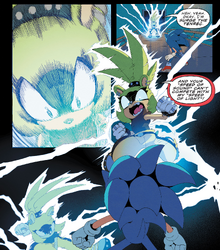 Surge valt Sonic aan