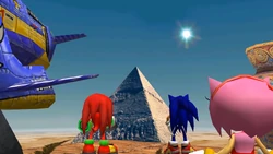 De helden bekijken de .