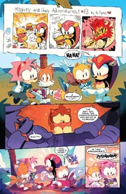 Mighty en Ray lezen Amy's stripboek, .