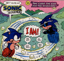 Sonic ontmoet Anti-Sonic