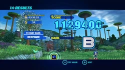 Einde-van-Area-telling in Sonic Colors.