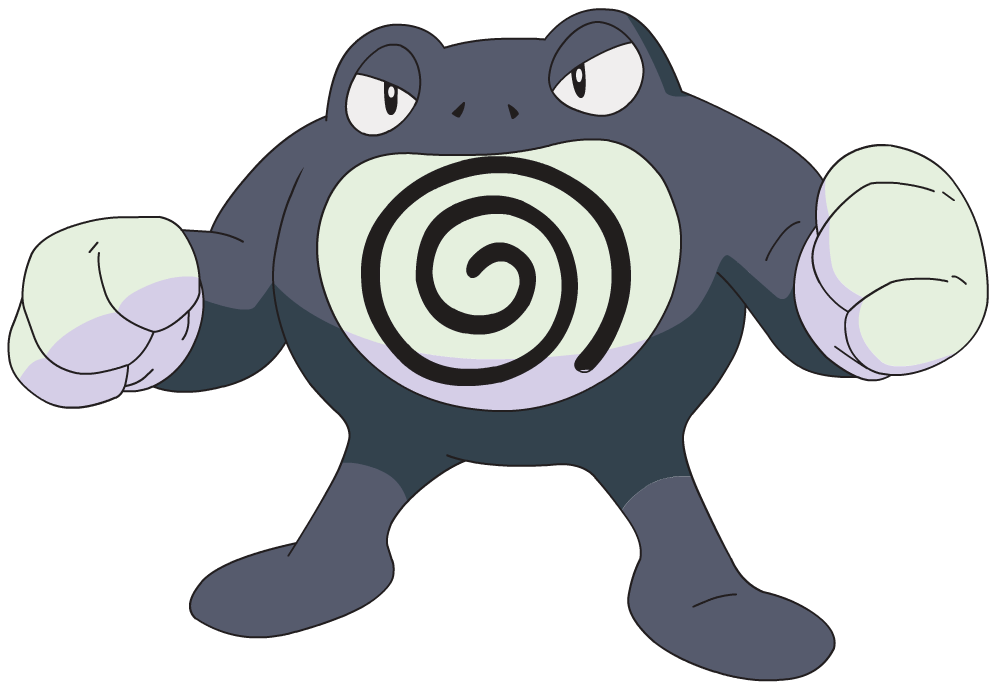 Pokemon Japanese Topsun Blue Back 062 62 1st Poliwrath Card