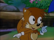 Tails talk to Sonic, and the Rings' coming.