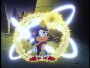 Sonic powering up