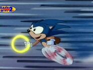 Sonic doing his thing.