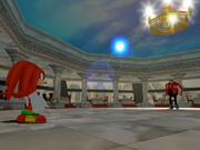 Knuckles being tricked by Eggman.png