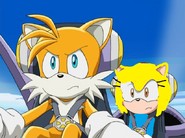 Tails and Cici in the Tornado