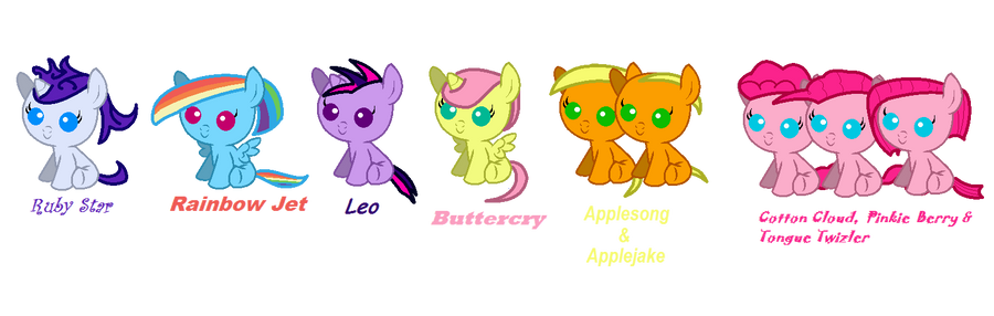 Mane 6 next generation by buttercry d5j6x0n-fullview.png